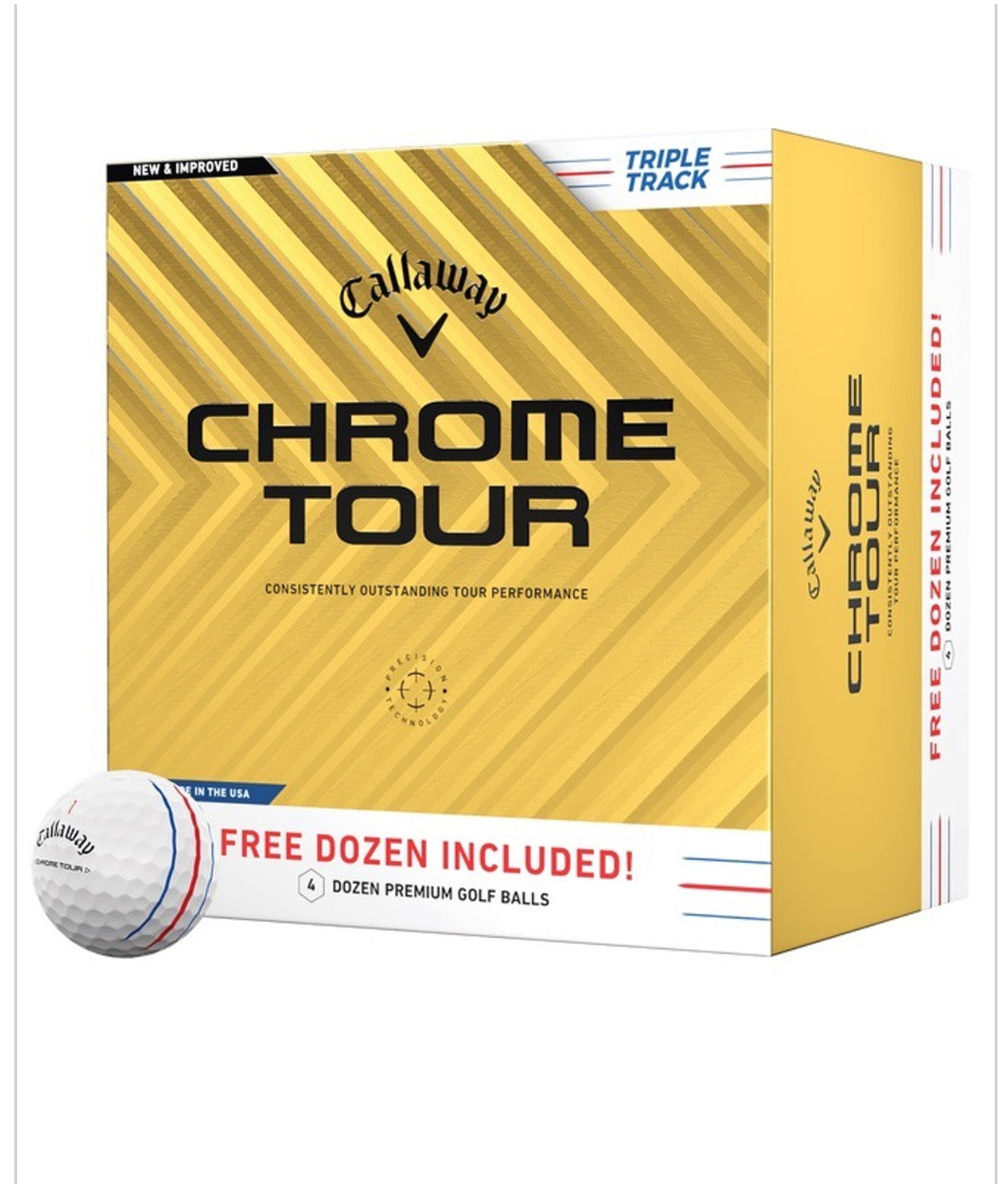 Callaway Chrome Tour Triple Track Golf Balls 4 Dozen