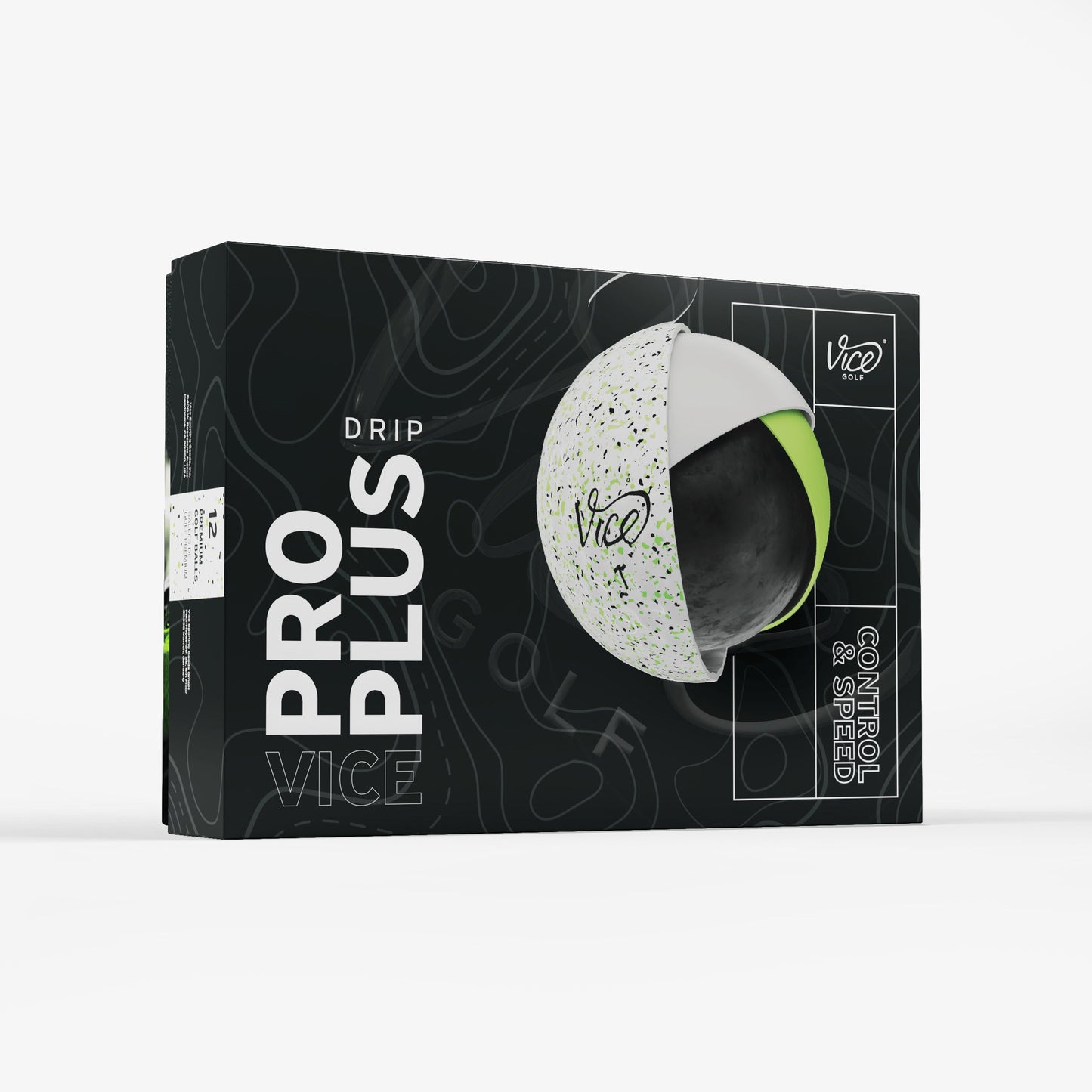 Vice Pro Plus Drip Lime Golf Balls dozen