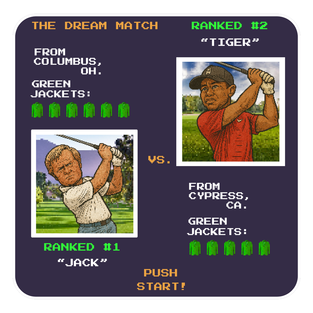 Dream Match (Jack vs Tiger) Tee
